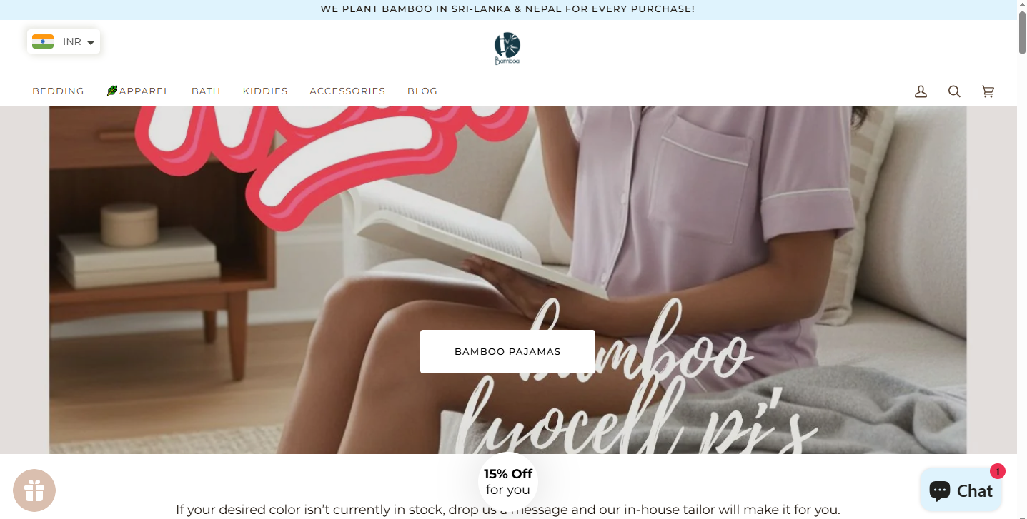 Screenshot of the Bamboa Hong Kong website